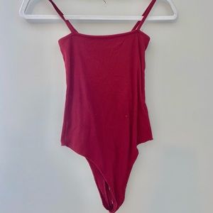 Brandy Melville maroon bodysuit